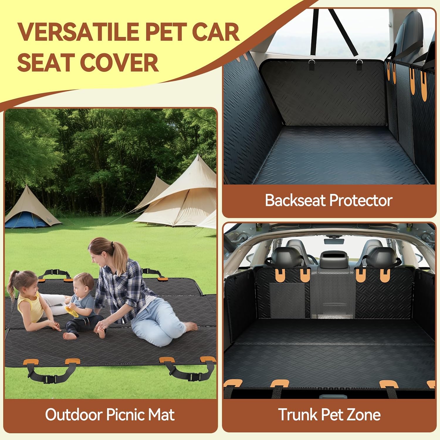 Ultimate Dog Car Seat Cover: Waterproof & Non-Slip Protection for Every Journey!