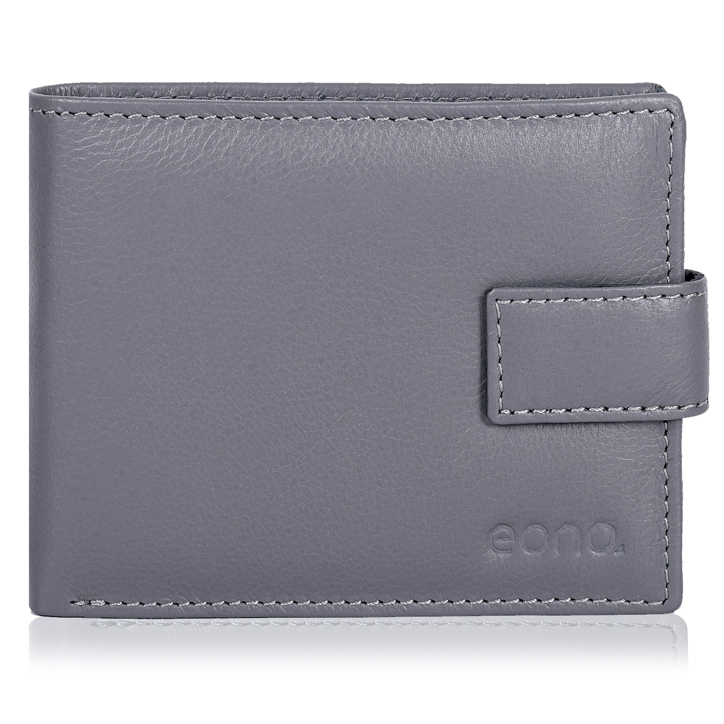 EonoCredit Card Leather Wallet- RFID Slim Wallets with 2 ID &Coin Pocket