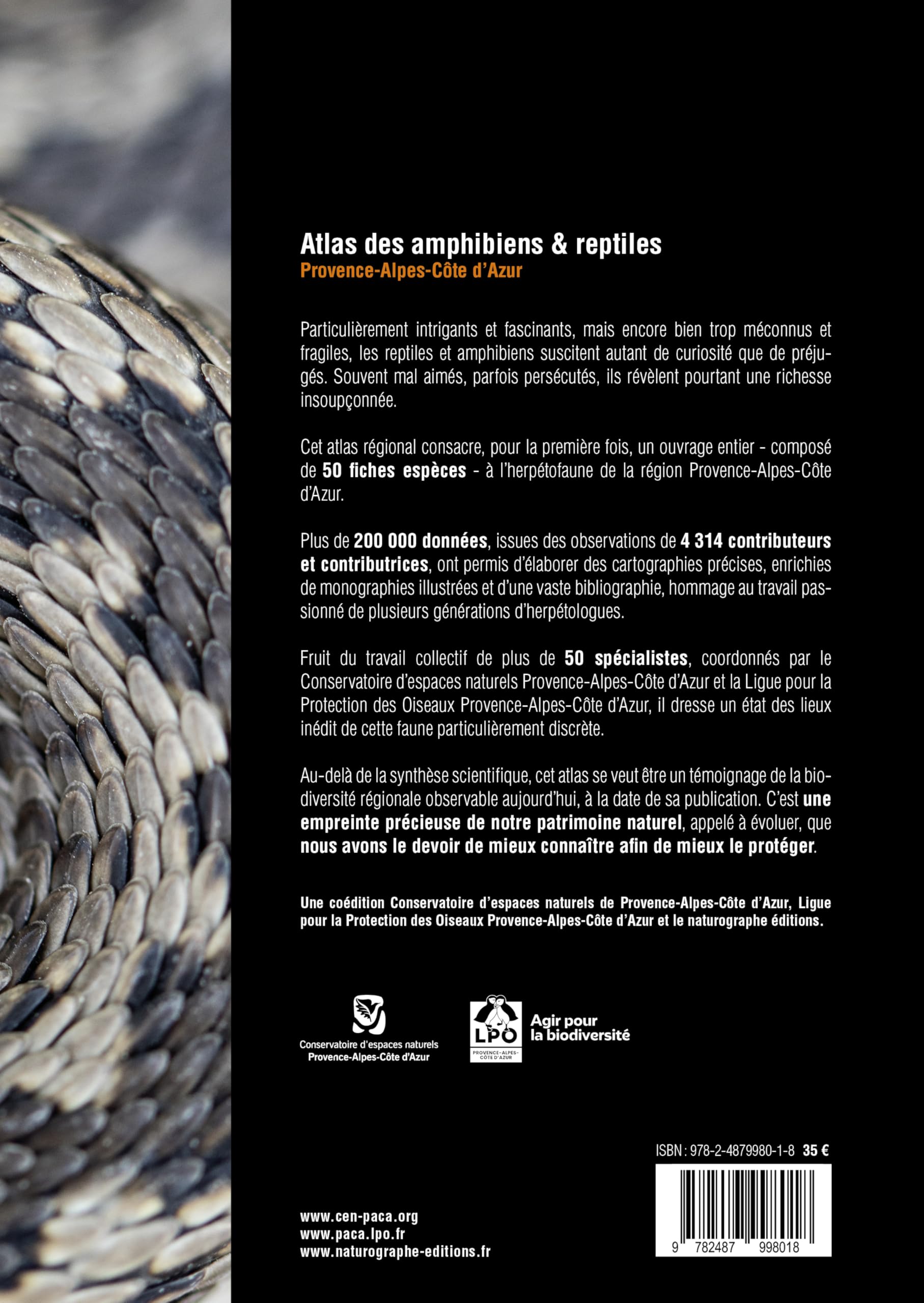 Atlas des amphibiens et reptiles de Provence-Alpes-Côte d'Azur