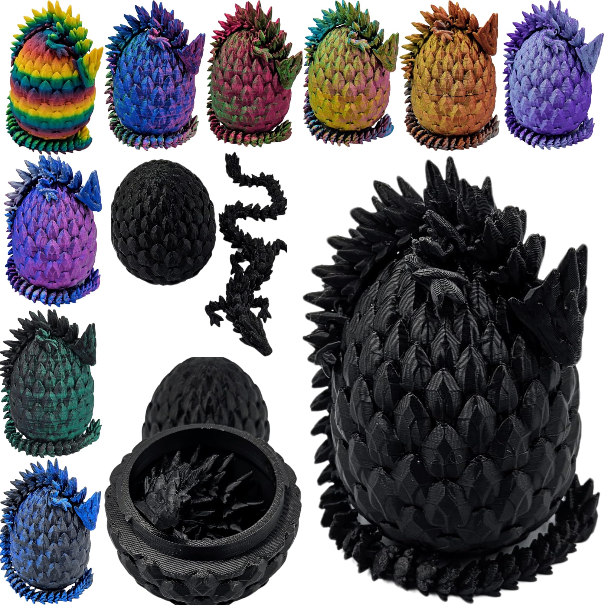 ZZ LIFE 3D Printed Dragon Egg Fidget Toy