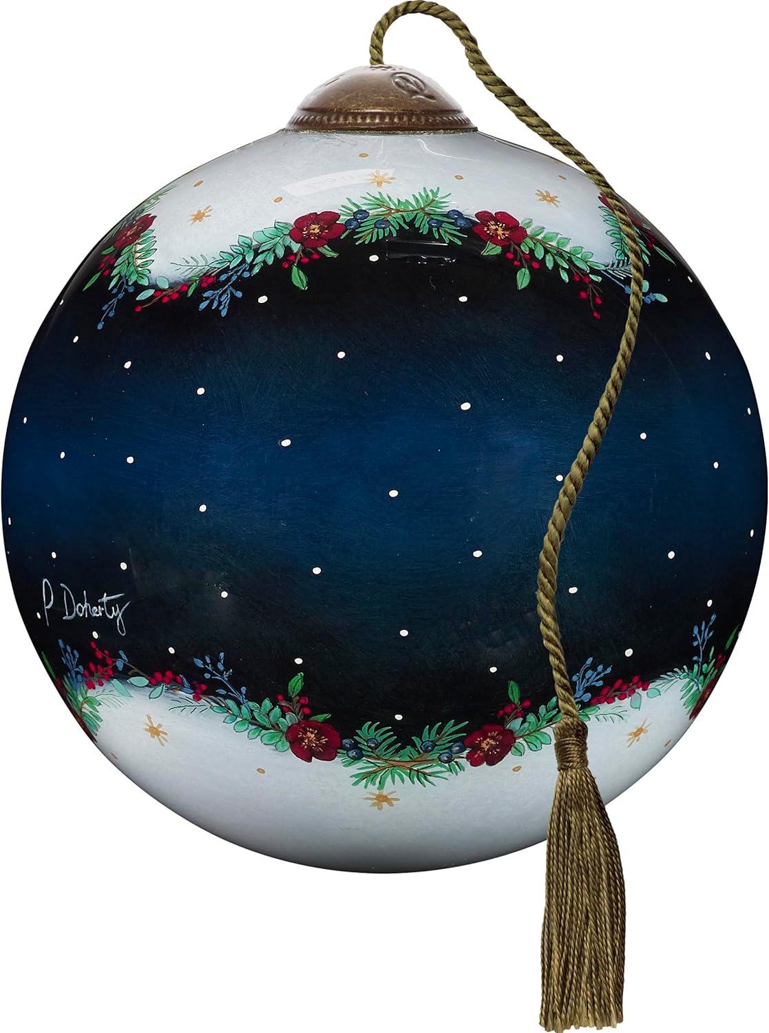 Ne’Qwa Art by Precious Moments Angel of Peace Paula Doherty Hand-Painted Blown Glass Ornament, Holiday Décor, Christmas Tree - Image 5