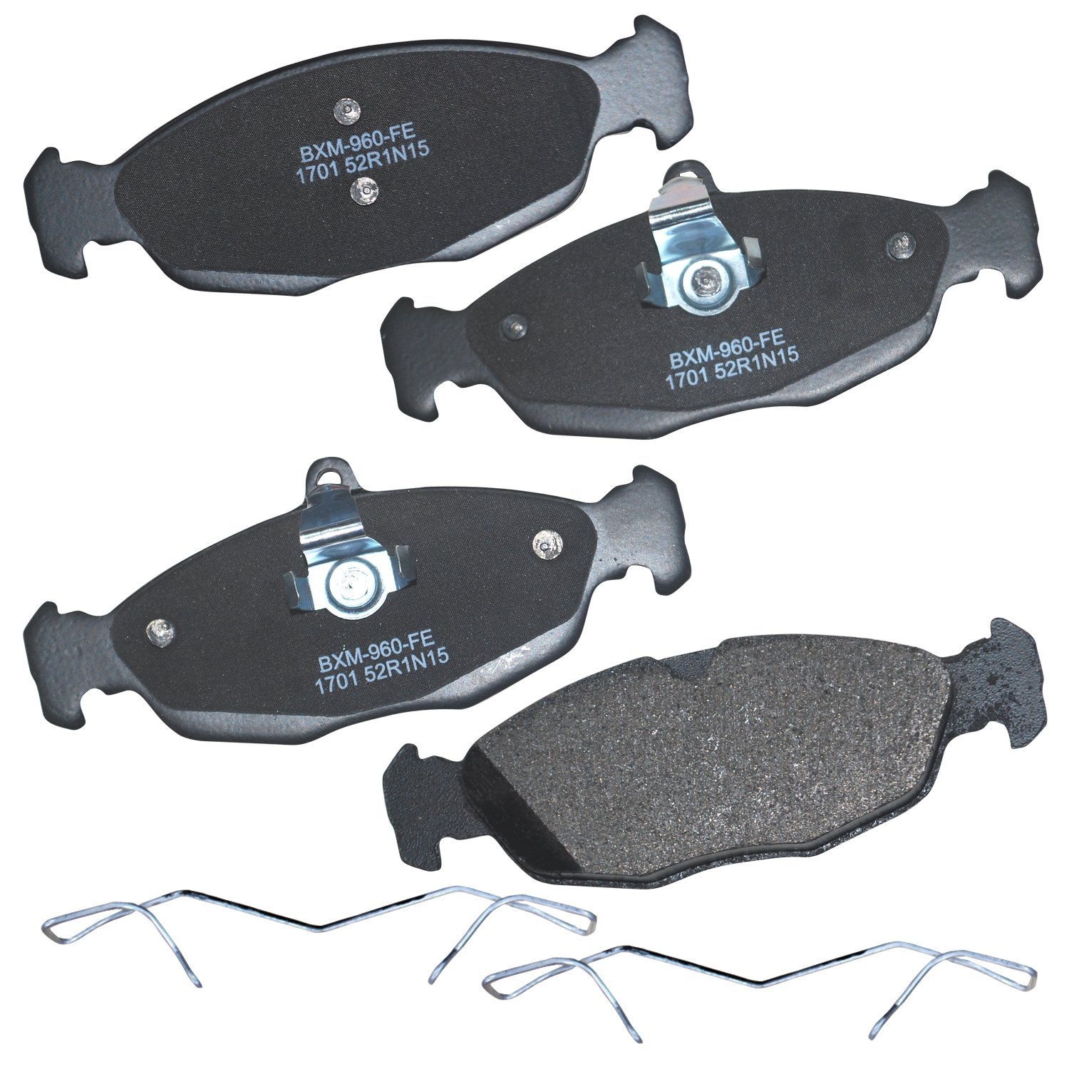 Bendix Premium SBM1701 Semi-Metallic Rear Brake Pads for Jaguar Vanden Plas 1999-1998, XJ8 1999-1998, XJR 1999-1998, XJR 2008-2001, XK8 2006
