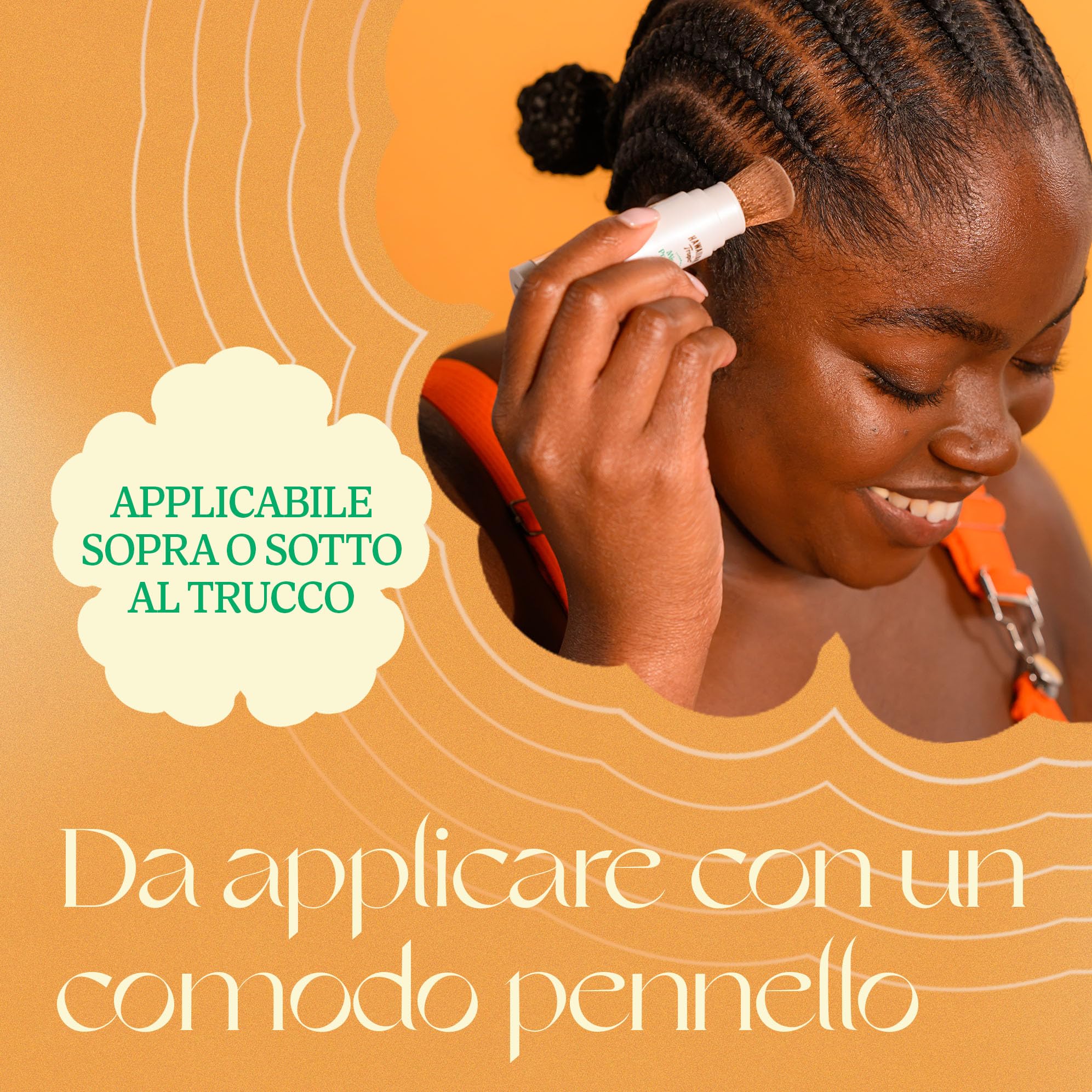 HAWAIIAN Tropic Mineral Brush SPF30 - Protezione solare viso SPF30 in polvere con comodo applicatore a pennello - Con filtri minerali