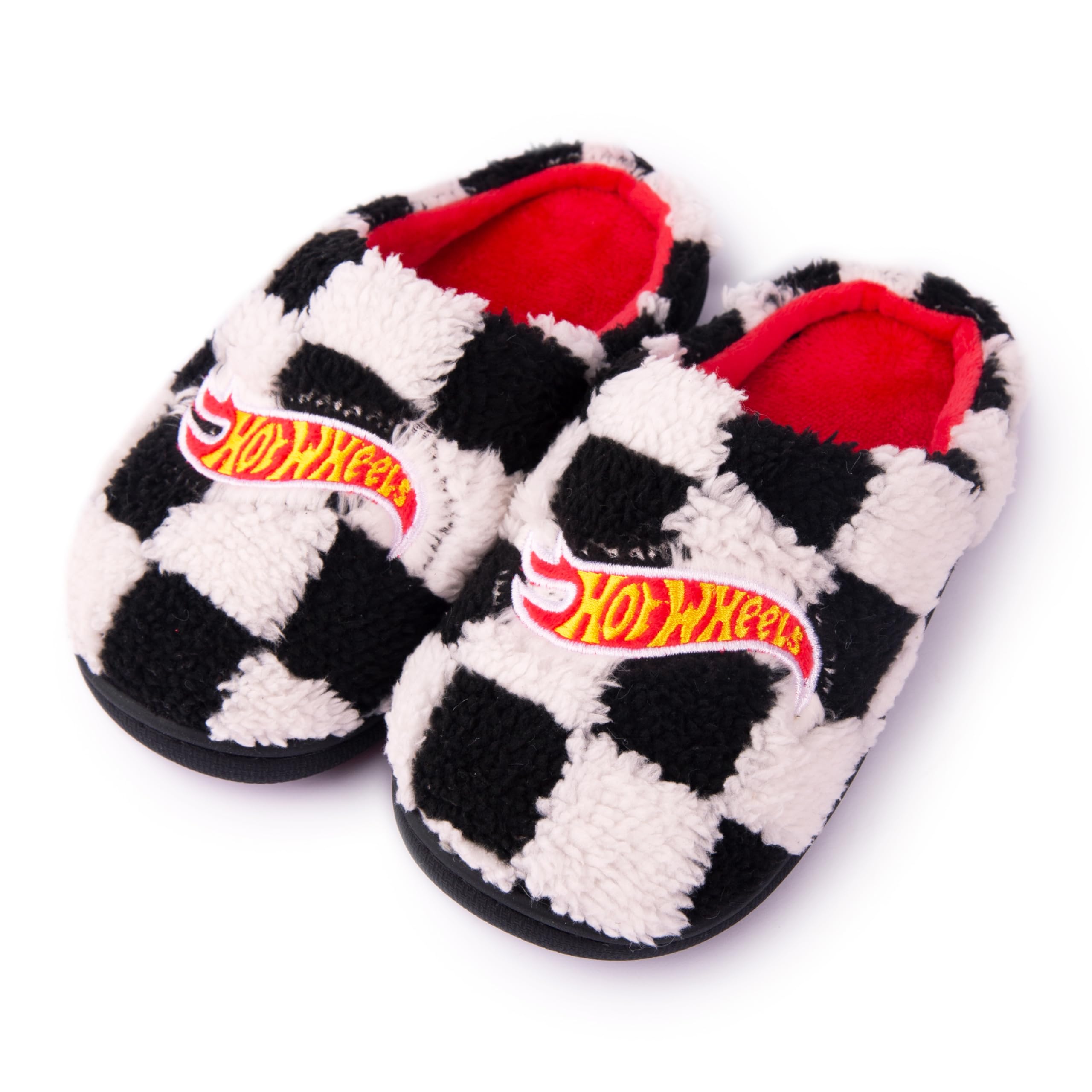 Hot Wheels Unisex-Child Memory Foam Kid Slippers with Indoor and Outdoor Sole Clog