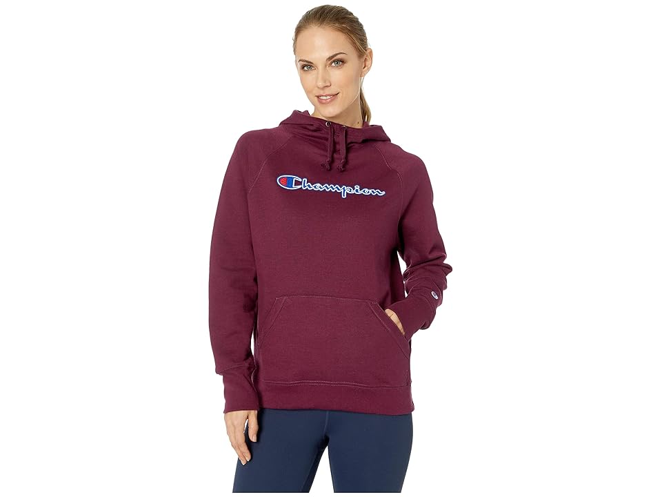 

Champion Powerblend(r) Fleece Pullover Hoodie - Applique Y07461 (Dark Berry Purple) Women's Sweatshirt