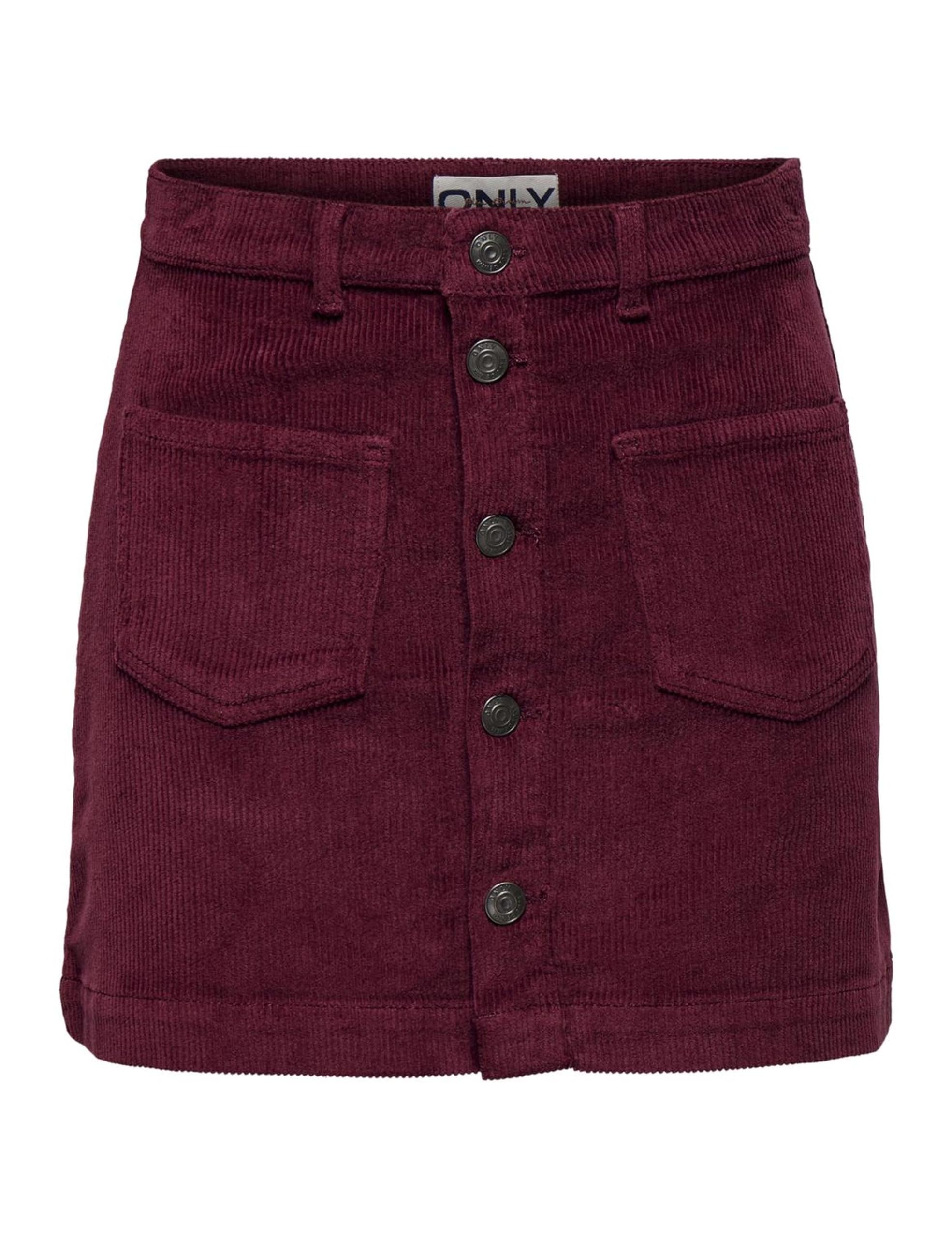 ONLY Onlamazing Global Hw Cord Skirt PNT Noos, Tawny Port, S