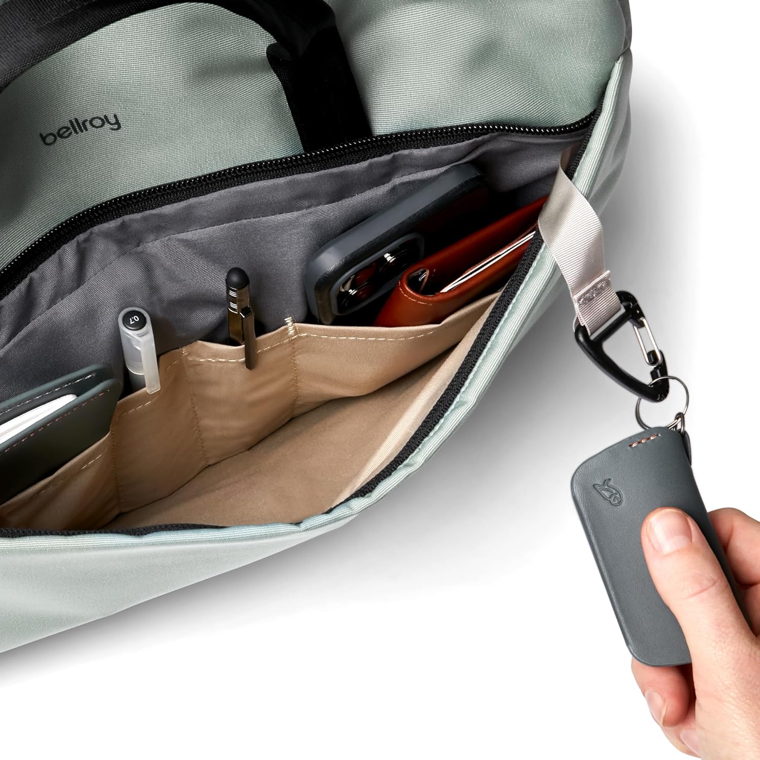 Bellroy Via Work Bag (14L laptop messenger bag) - Eucalyptus - Image 2