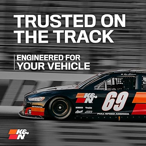 Miniatura 3 de K&N Filtro de aire de motor original de alto flujo: aumenta la potencia y la accerlación, lavable, premium, compatible con Nissan 2015-2024: Navara,