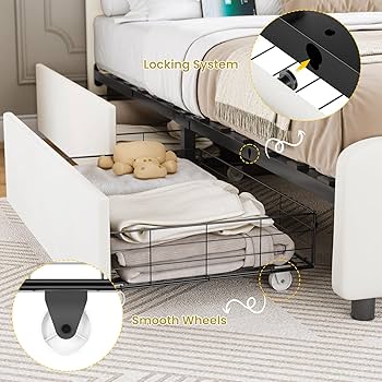 ベッドフレーム BED + MATTRESS with storage - 160x200 cm Storage Beds - Bed Frames with Storage Drawers - IKEA