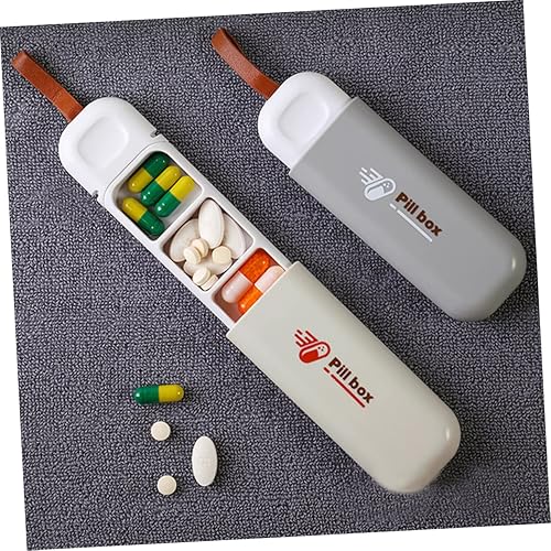 Miniatura 4 de BETOOKY Box Portable Pill Box Pocket Medicine Pastillero De Mini Containers One Week Medicine Organizer Cute Pill Dispensers Weekly Pill Holder