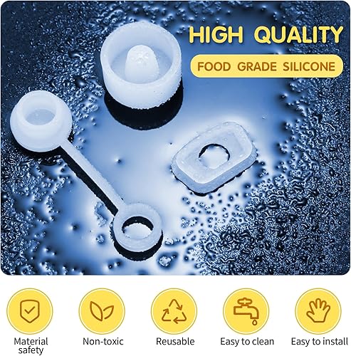 Miniatura 4 de Juego de 10 tapones de silicona a prueba de derrames compatibles con Stanley Cup 1.0 de 40 onzas30 onzas, cubierta de popote reutilizable que