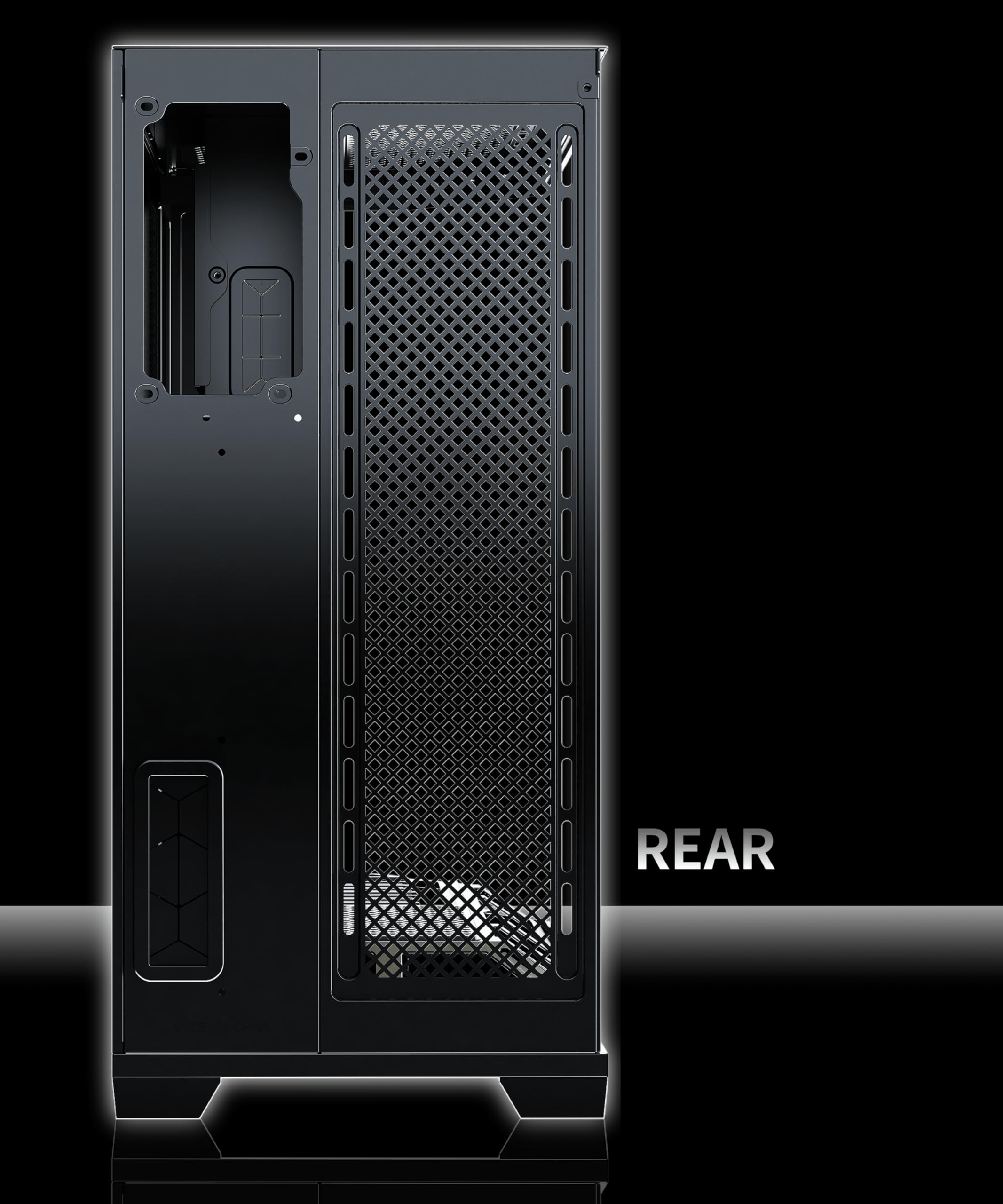 MUSETEX Torre Media ATX para PC Gaming, con Montaje Vertical para GPU, 5 Ventiladores ARGB PWM Preinstalados, Soporte para Radiador de 360 mm, Negro (GR3)