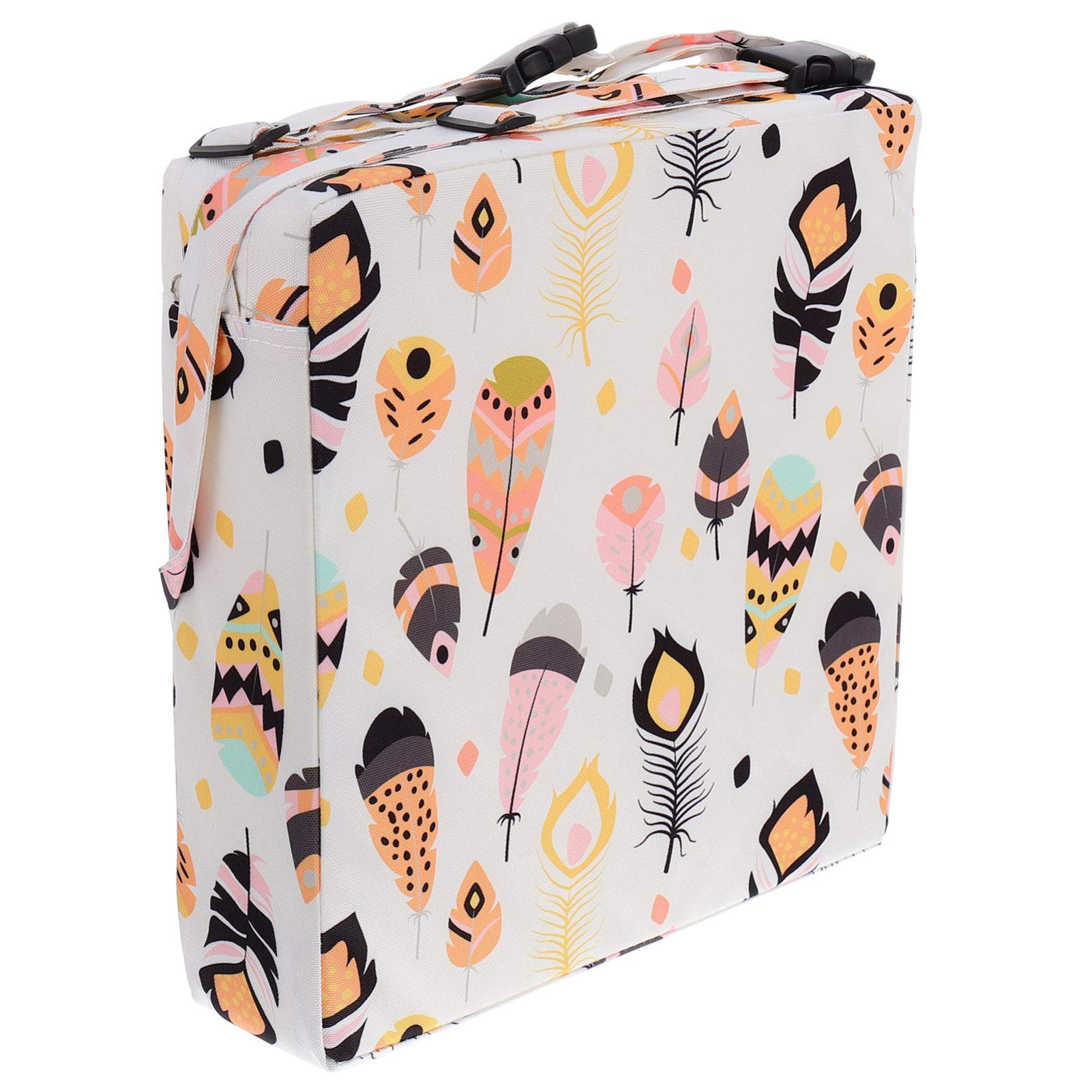 jojofuny Almohadilla Elevadora para Silla de Niños de Poliéster Funda Desmontable, Diseño Colorido y Resistente para Cumpleaños y Navidad