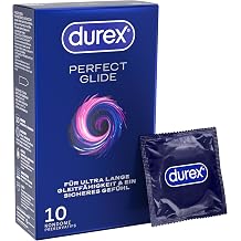 Durex Perfect Glide Condoms Extra Wet and Thicker Pack of 10