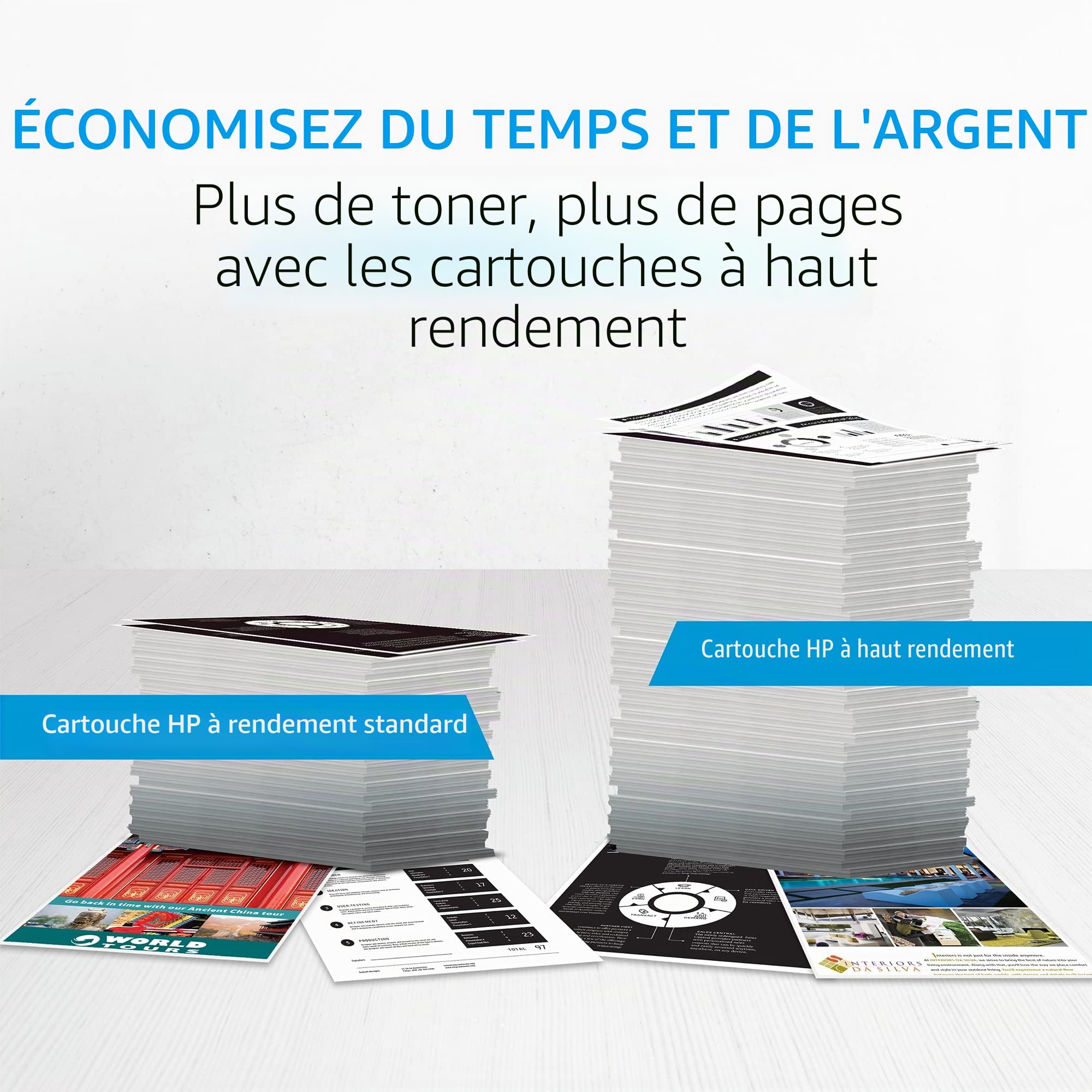 HP 304A CF372AM Pack de 3, Toners Authentiques, Imprimantes Color LaserJet cm2320/CP2025, Cyan Magenta et Jaune