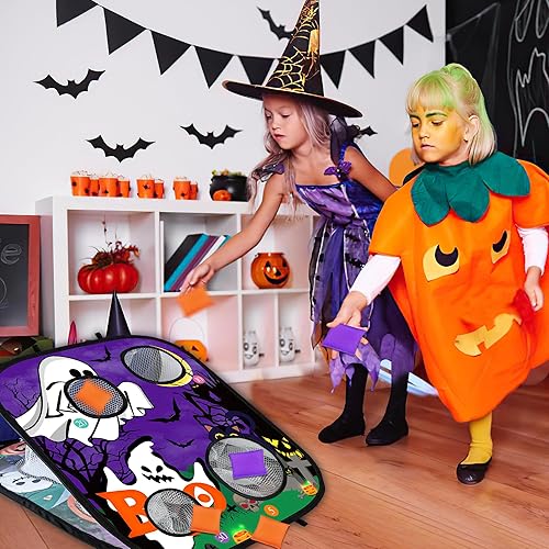 Miniatura 6 de Juegos de Halloween para fiesta de niños, juegos de lanzamiento de bolsas de calabaza fantasma, juegos de fiesta de Halloween, juegos de carnaval