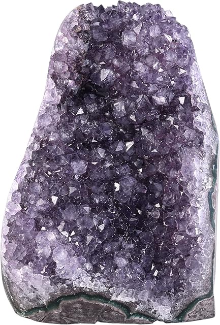 Nupuyai Natural Amethyst Crystal Quartz Cluster, Mineral Geode Druzy Specimen Stone for Reiki Healing Home Decoration (800-1100g)