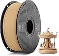 Inslogic WoodFill PLA Filament 1.75mm, 3D Printer Filament Matte Finish, Real Wood Texture, Fast Printing, Fit Most FDM 3D Printers, 1kg (2.2lbs), Maple Wood