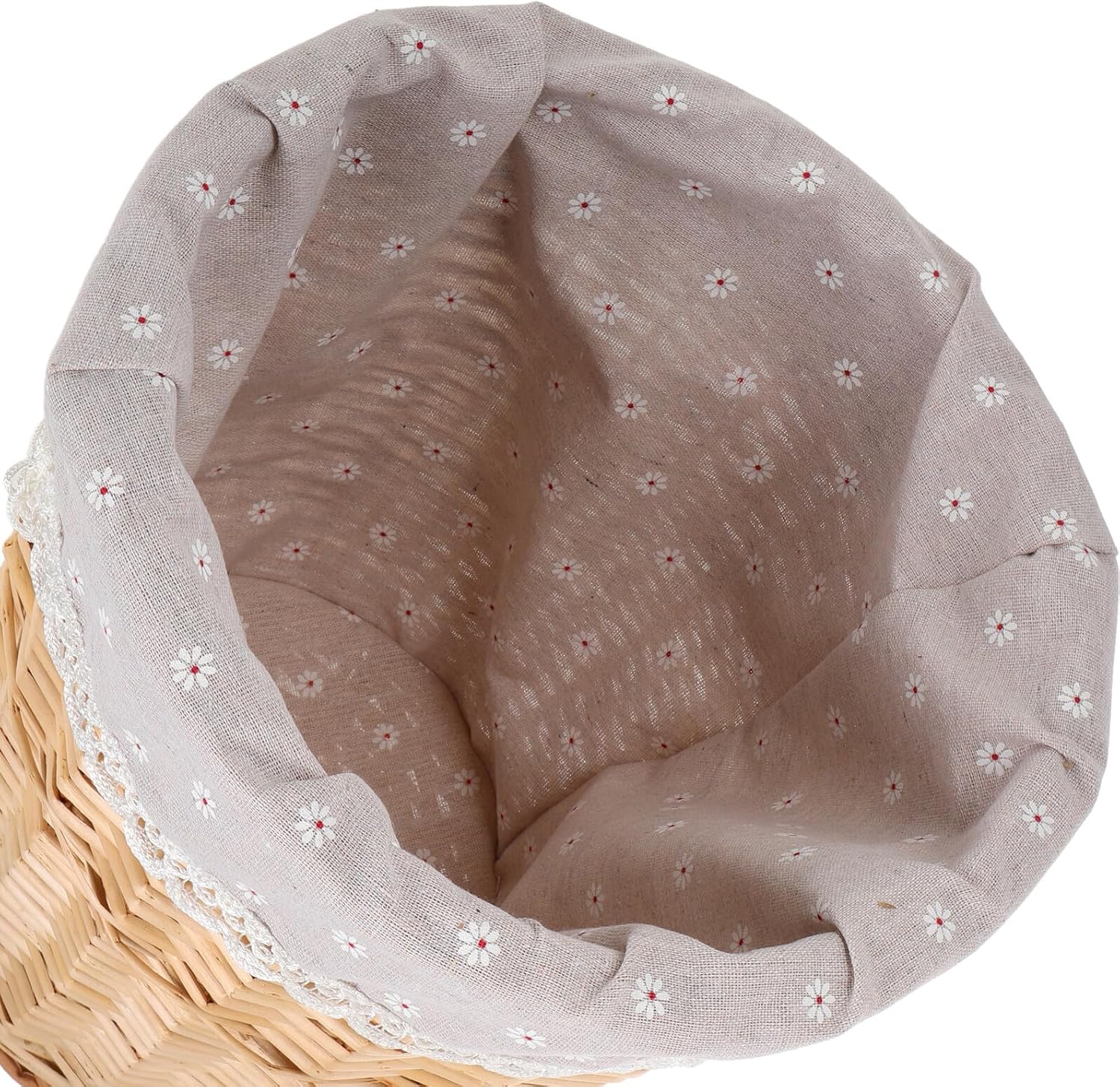 Handwoven Rattan Laundry Basket Small Size Natural Color Wicker Laundry Hamper Woven Storage Bin for Bathroom Bedroom and Home Organization