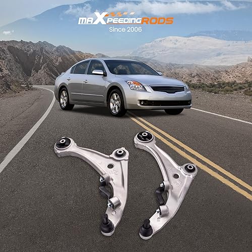 Miniatura 6 de maXpeedingrods Brazos de control inferiores delanteros para Nissan Altima 2007-2012, Coupe 2013, K620195 K620196 con ensamblaje de rótula