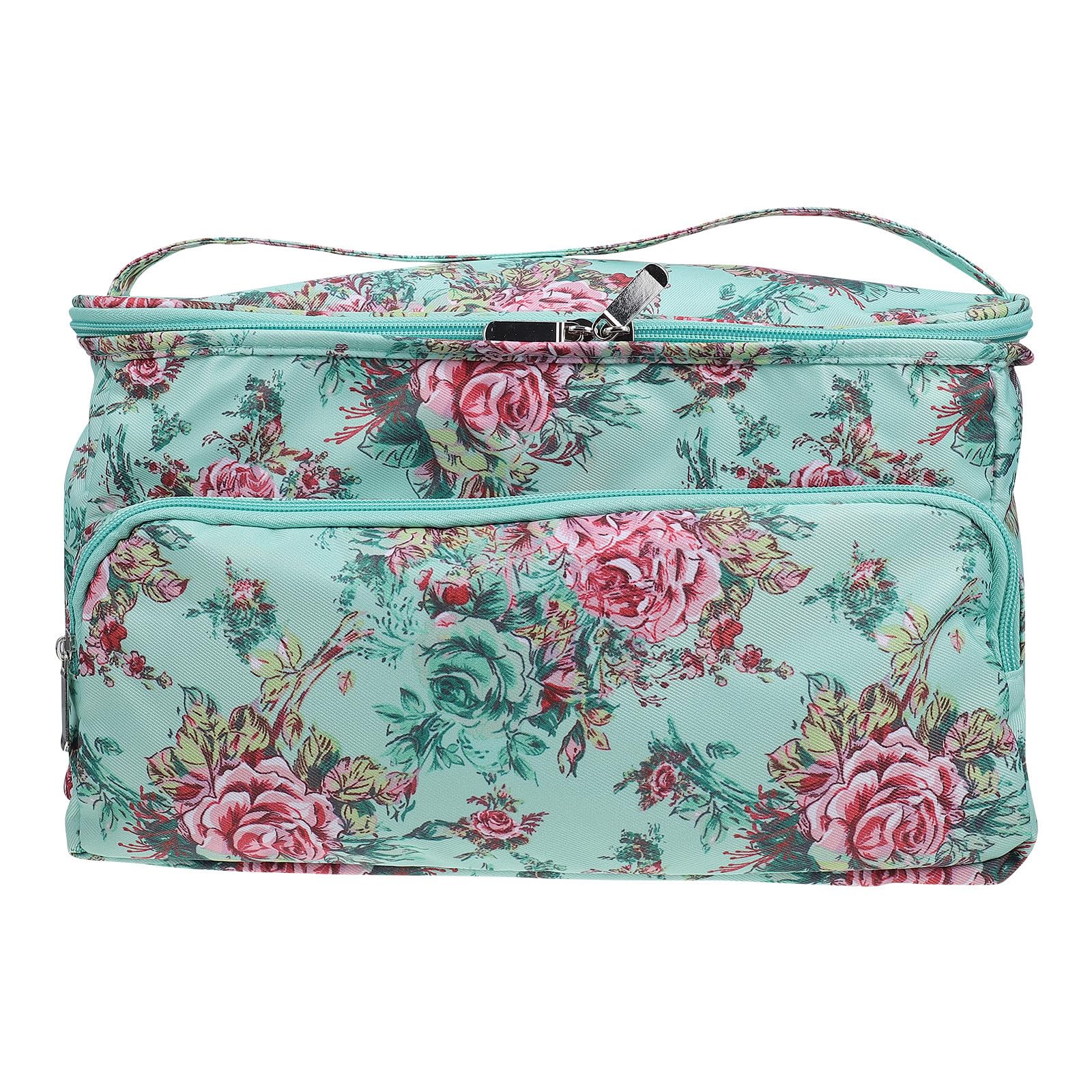 Bolsa labores crochet de tela oxford resistente organizador de lana cuadrado portátil