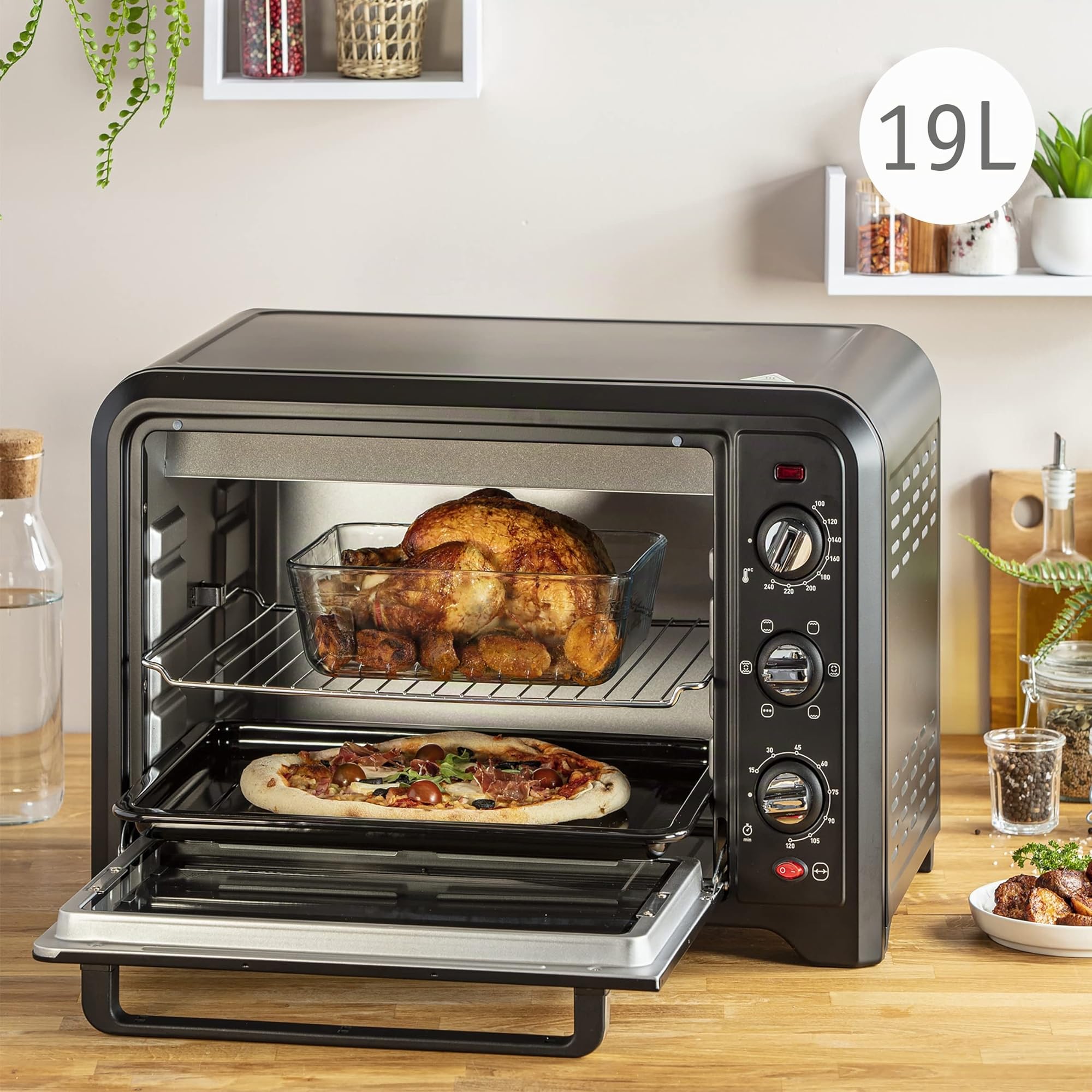 Moulinex Optimo Horno 19 litros Schwarz