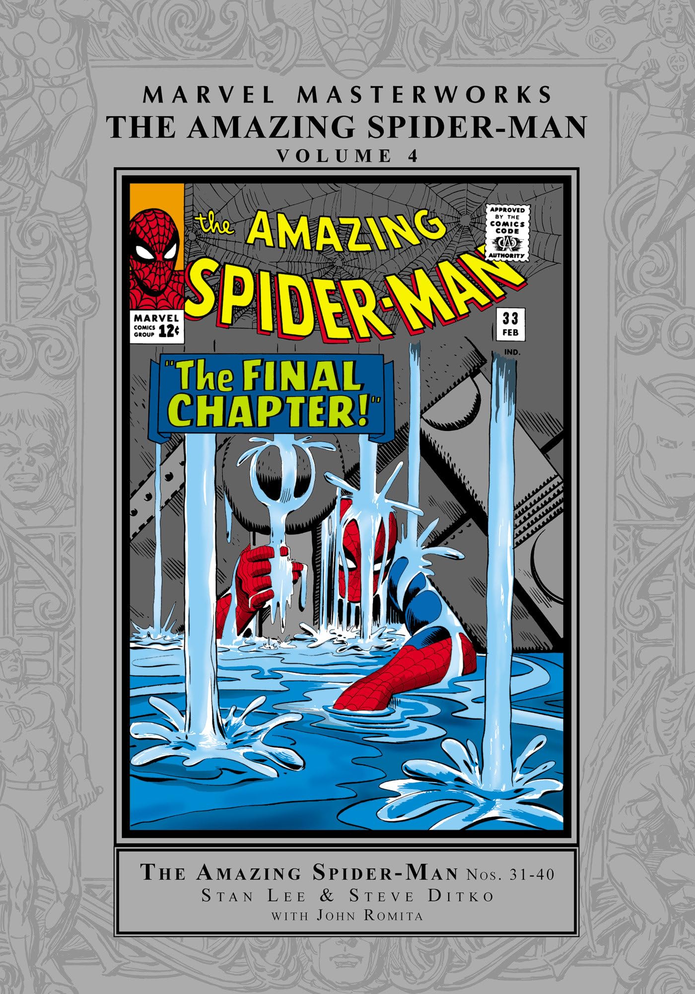 MARVEL MASTERWORKS THE AMAZING SPIDERMAN VOL. 4  by Stan Lee HARDBACK
