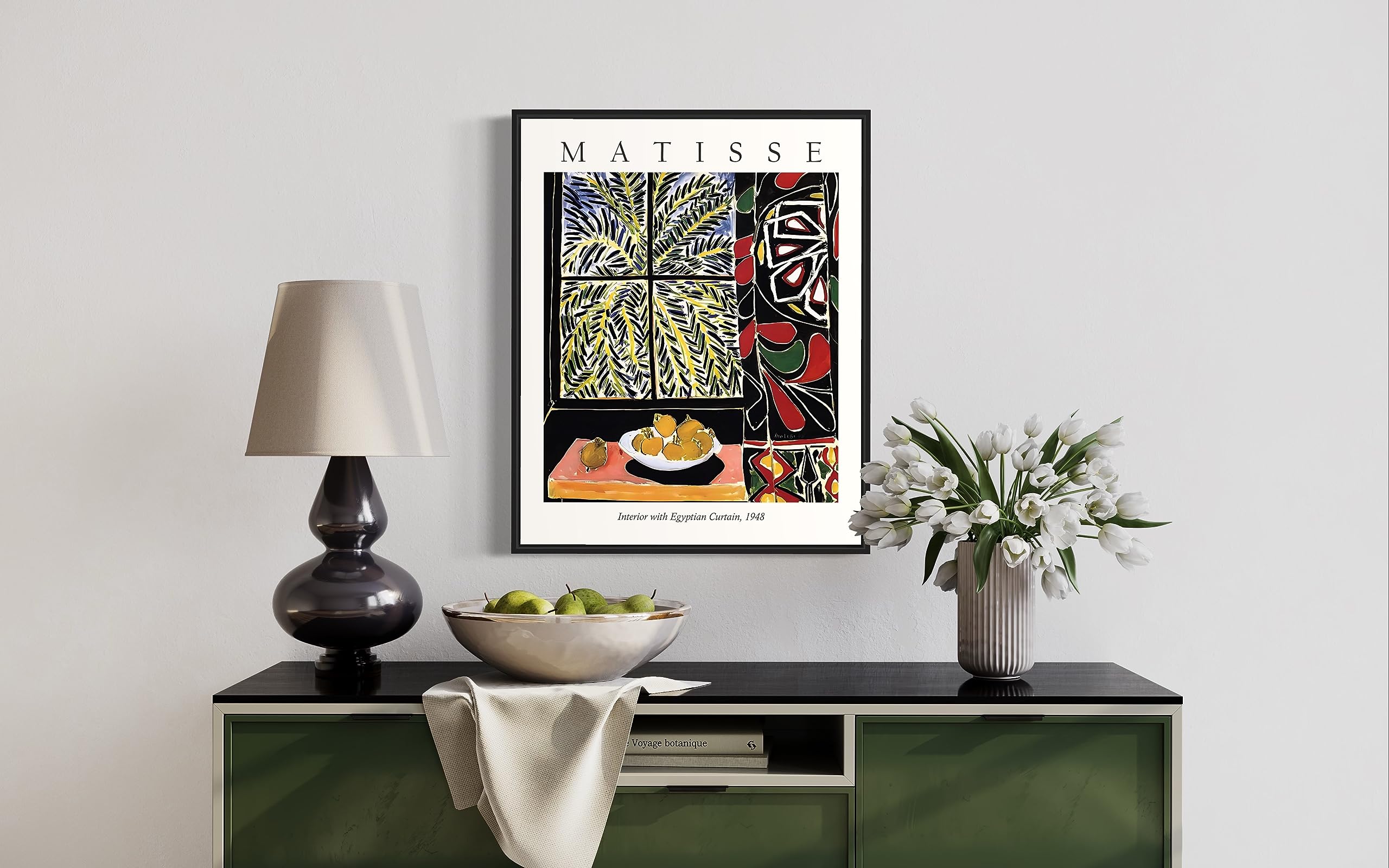 Henri Matisse、INTERIEUR A NICE、画集画、新品額装付 Henri Matisse、INTERIEUR A NICE、画集画、新品額装付 Henri Matisse