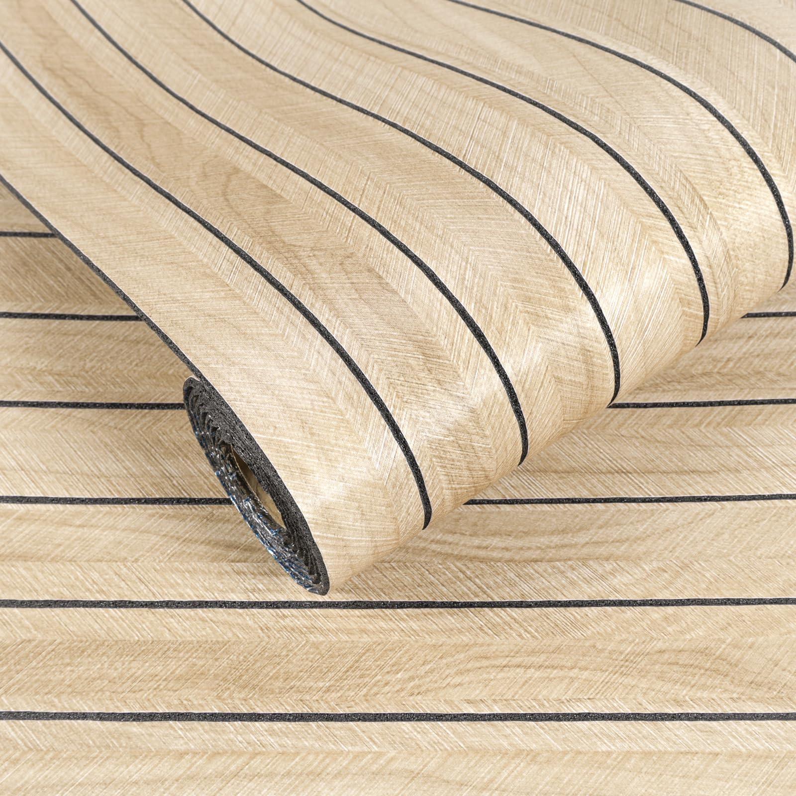 Panneaux muraux en bois de chêne blanc grand rouleau papier peint autocollant vinyle pour plafond