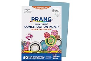 Prang Construction Paper in Sky Blue for Versatile Creations