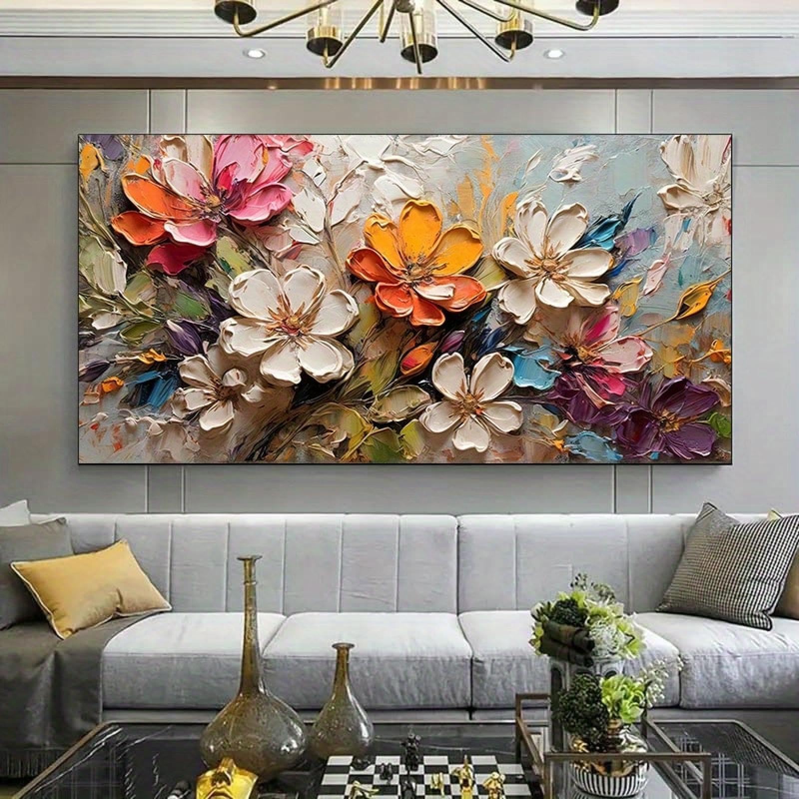 Cadre de fleurs colorées pour raviver un mur blanc et vide sans effort - 8