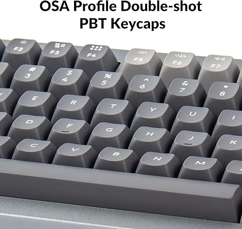 Miniatura 7 de Keychron Q1 75% Layout RGB Teclado mecánico personalizado con cable intercambiable en caliente, macro programable QMKVIA con interruptor azul