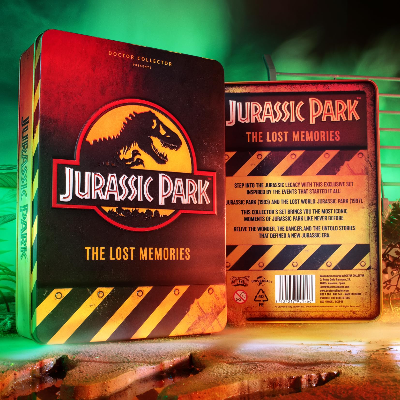Jurassic Park The Lost Memories Collectible Tin Box Set, Official Collectible Edition with Exclusive Accessories in Metal Box - Image 2