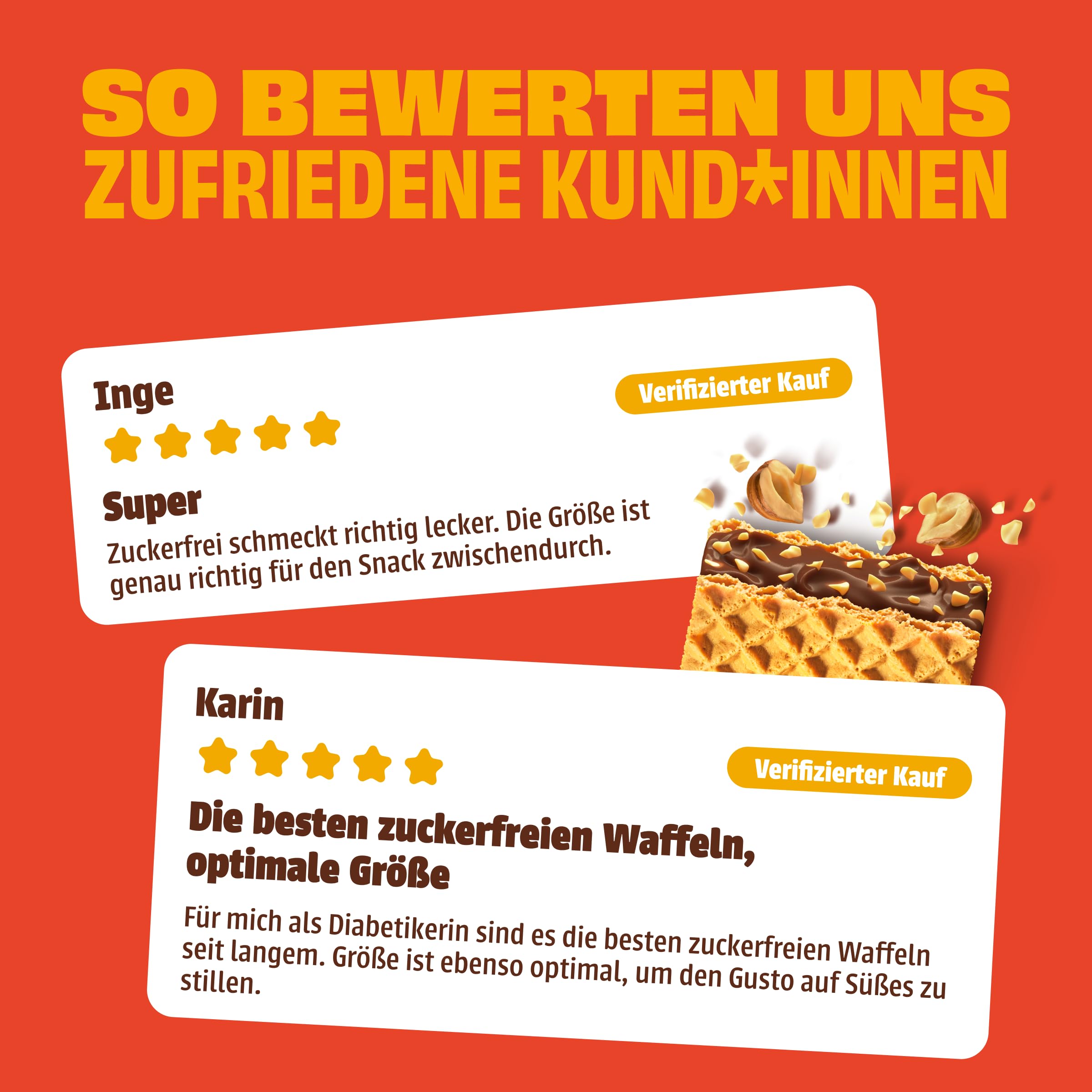 NEOH Low Carb Waffeln Haselnuss Schokolade - Ohne Zuckerzusatz - Keto-freundlich, Low-Carb, ballaststoffreich - Hazelnut Crunch Minis | 80x11g Packung