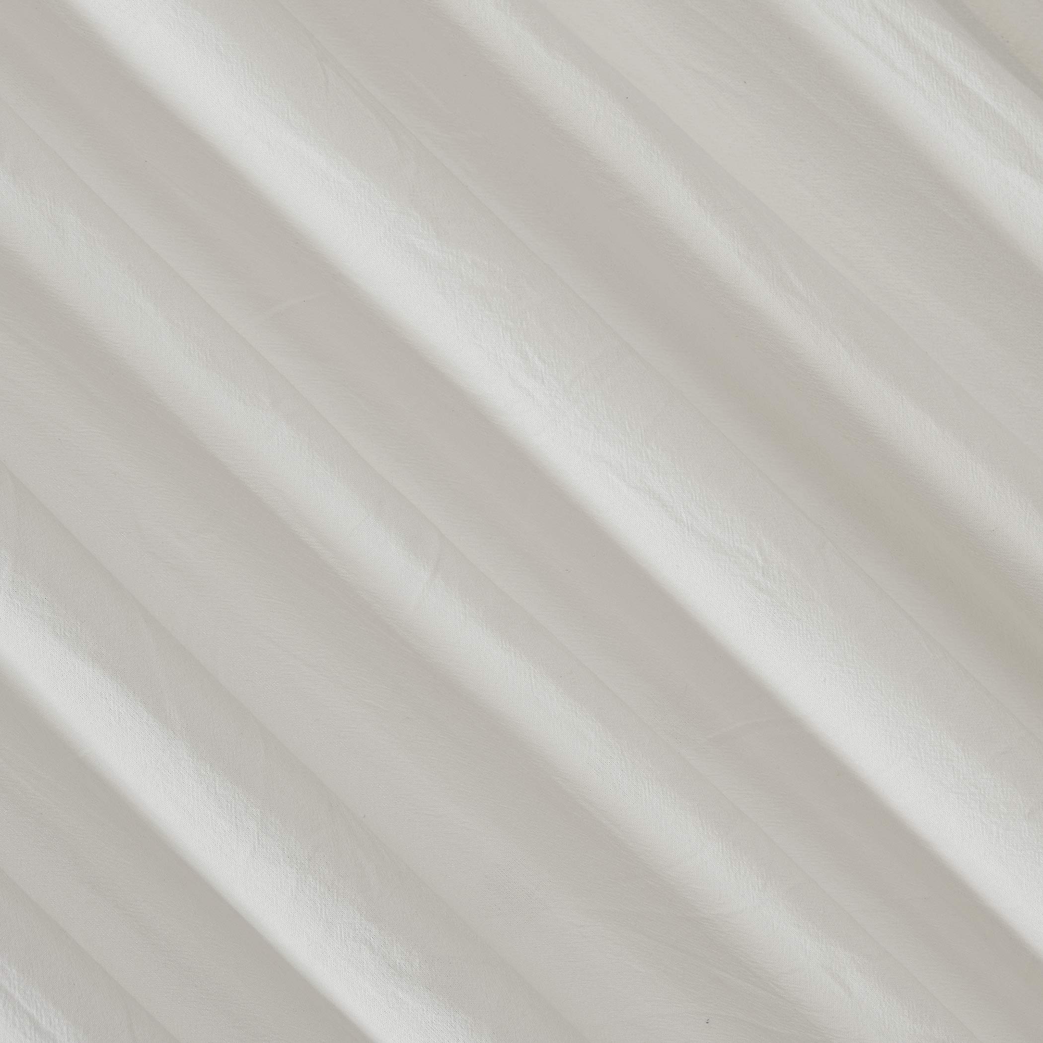 Archaeo Tenda in cotone lavato con linguetta intrecciata, 132 x 213 cm, bianco crema