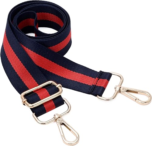 Wide Shoulder Strap Adjustable Replacement Belt Crossbody Canvas Bag Handbag, Blue, Wide: 1.4"(3.5cm)