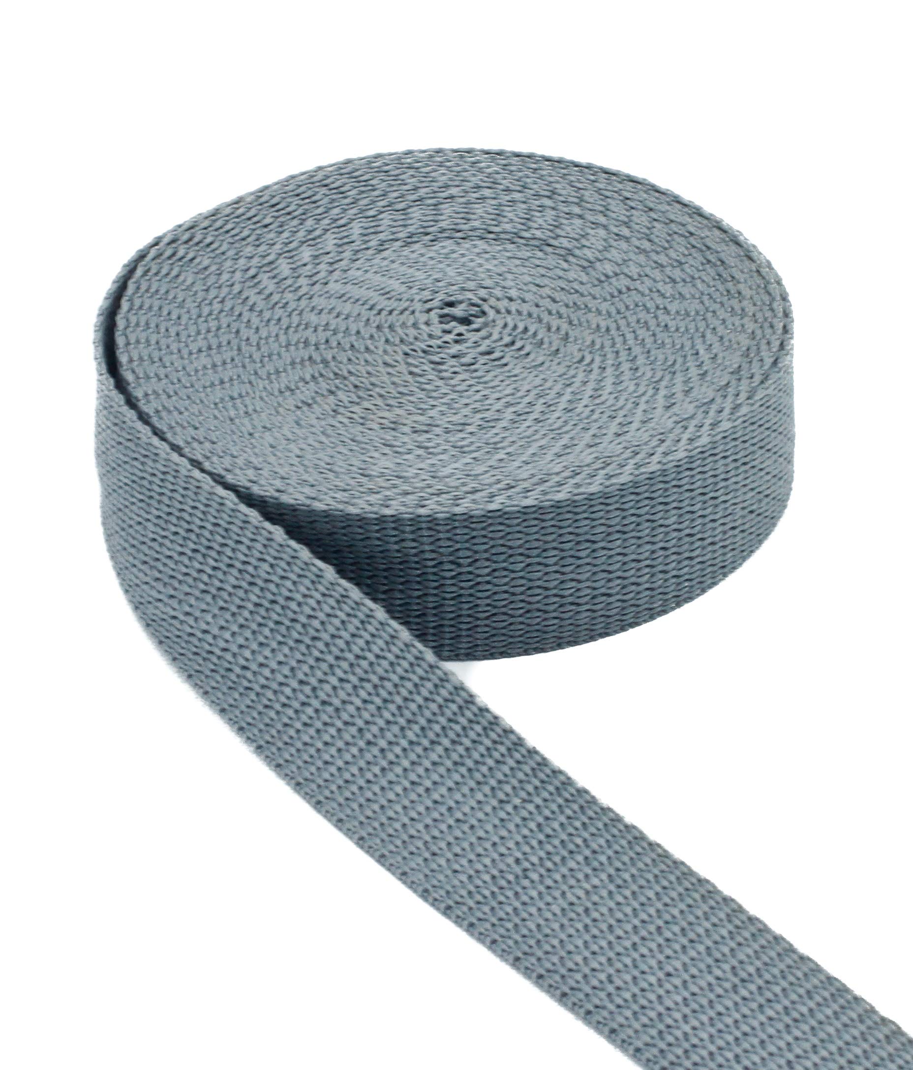 1/2 Inch Polypropylene Webbing: 10 Yards Light Weight - 1/2" Strap - Webbing Plus (Charcoal)