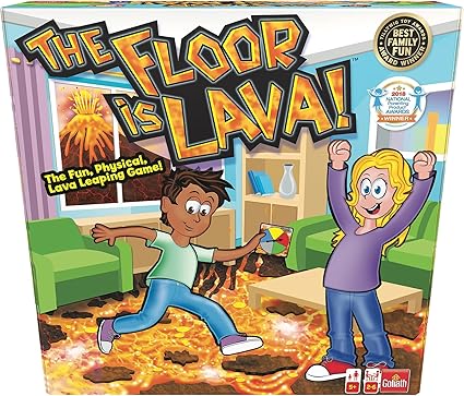 The Original The Floor is Lava! Game by Endless Games - Interactive Game For Kids And Adults - Promotes Physical Activity - Indoor And Outdoor Safe