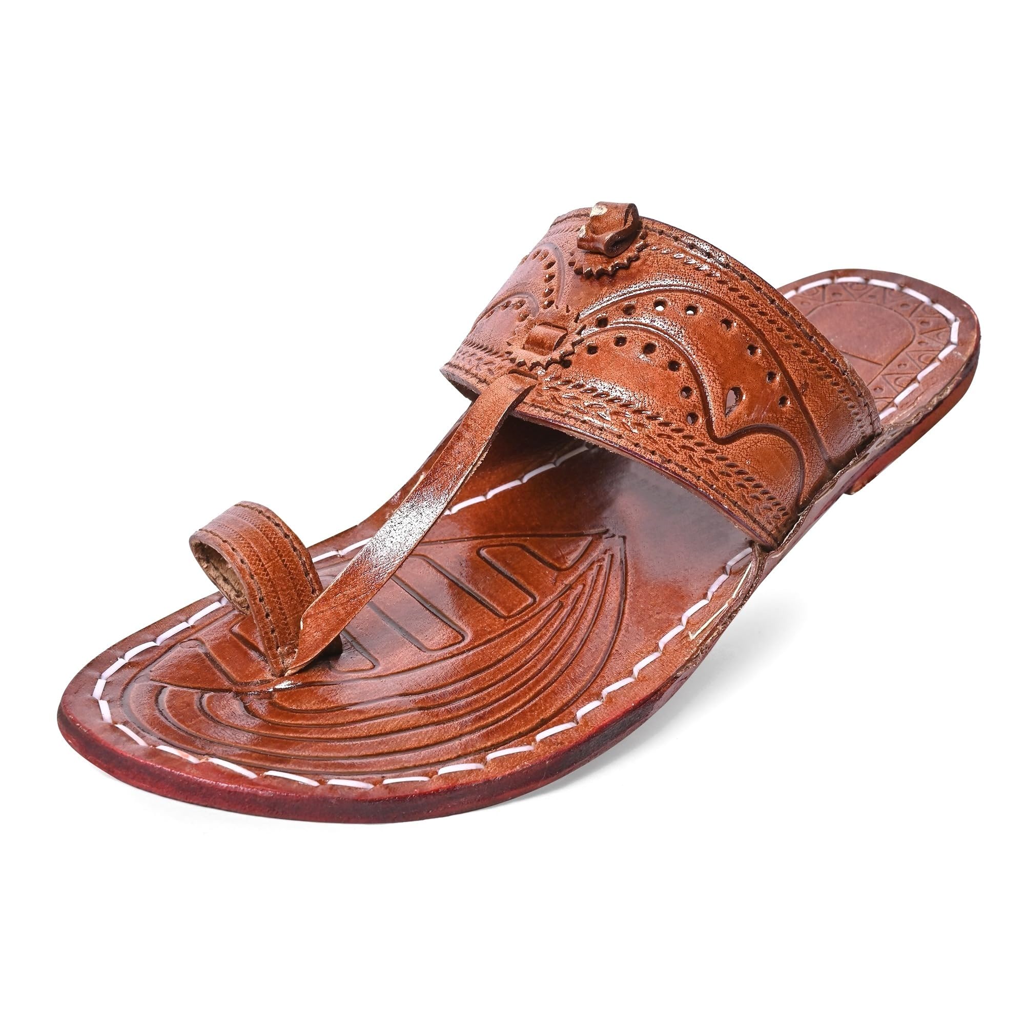 GenericKolhapuri Chappal for Men| Kolhapuri Slippers for Men| kolapuri chapal Men| Leather Slippers for Men| Leather Chappal for Men-CS-AB-Parent A13