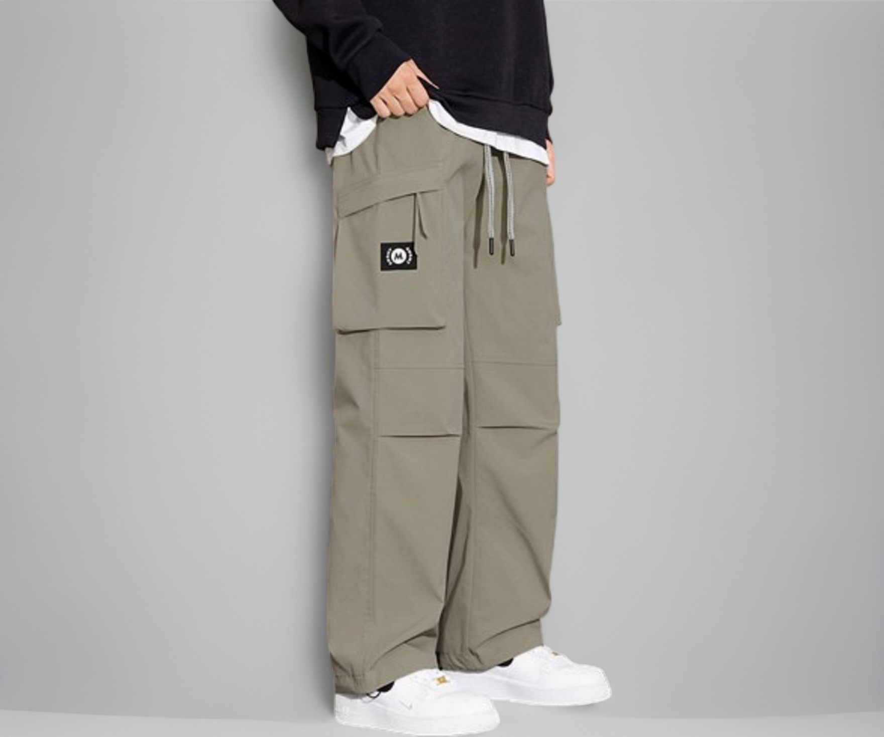Lymio Men Cargo Pant (151-Khakhi-M) - Image 1