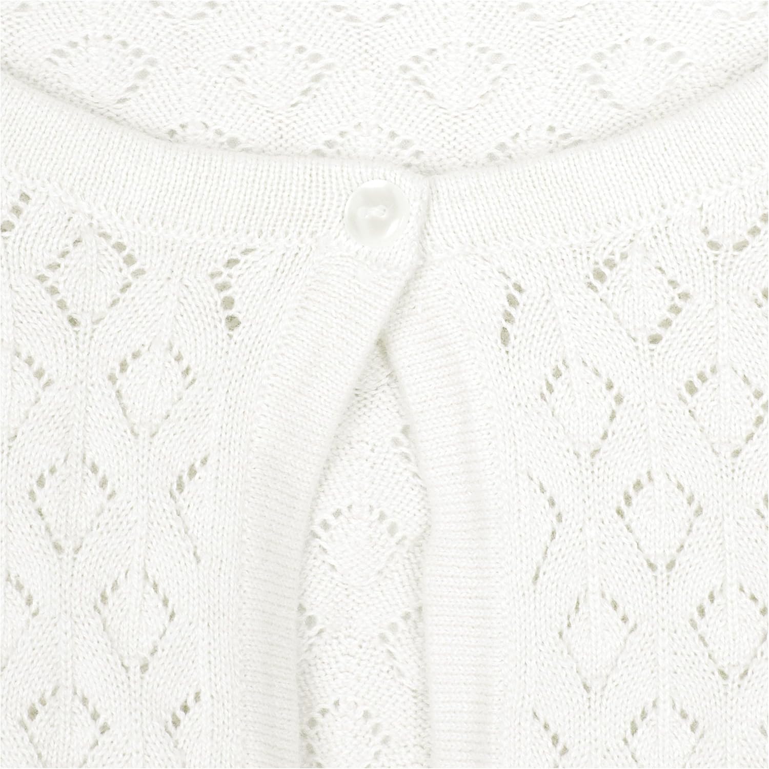 BOLEROSE Girls Long Sleeve Pointelle Knit Childrens Kids Bolero Shrug - Image 4