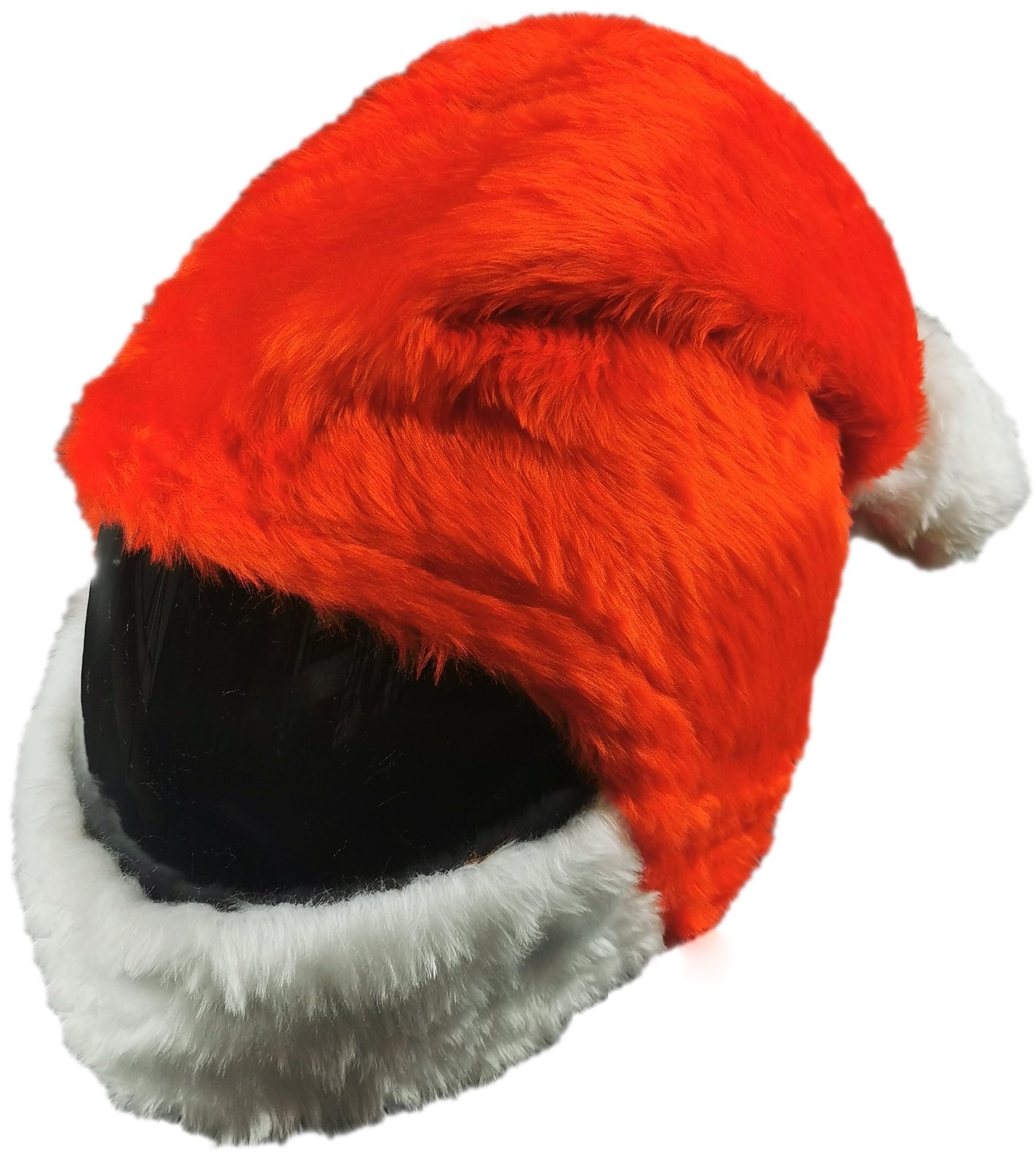 Funda Casco Moto Papá Noel - Divertida Funda de Casco, Cubre Casco Navidad - Accesorios para Cascos de Moto, Protege contra el Polvo, Arañazos - Hecha a Mano en Polonia, Tamaño Universal