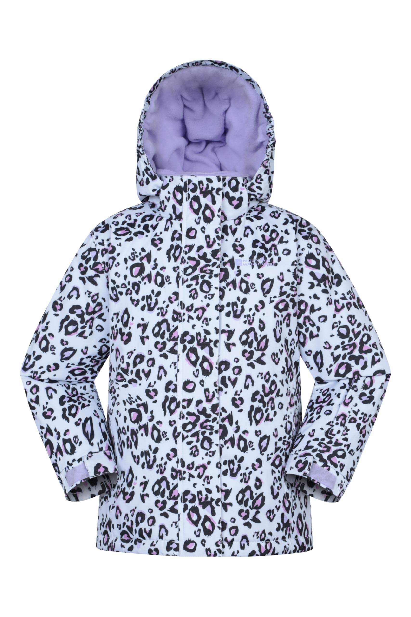Mountain Warehouse Lilac Kids Ski Jacket & Trousers Set - Snowproof Ski Outfit, Front Pockets, Fleece Lined Skiwear, Integrated Snowskirt - Winter Snowboarding Kids Size 3-4 Years