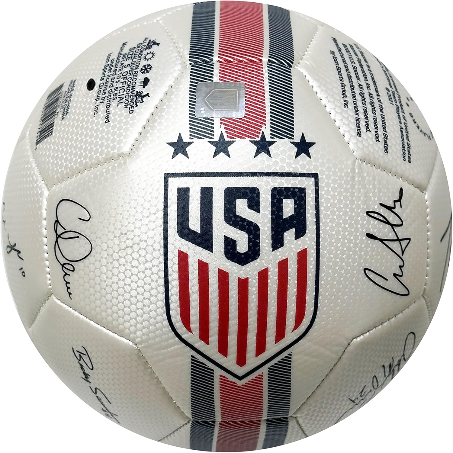 Icon Sports U.S. Soccer Women's National Team Signature Soccer Ball Size 5