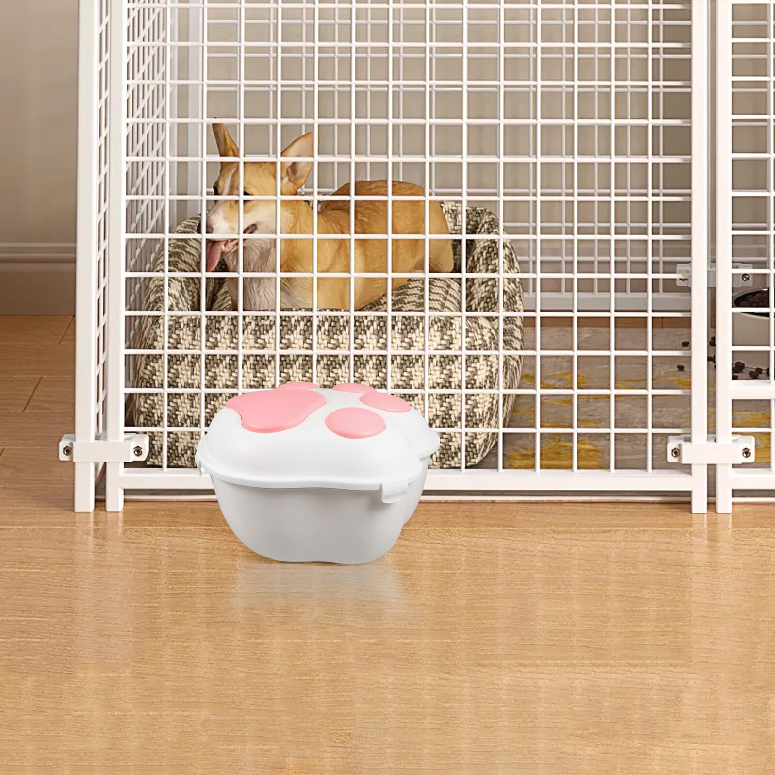 Contenitore per Crocchette Cane e Gatto Grande Capacità con Chiusura Ermetica Sigillato per Freschezza e Antiumidità Pratico per Conservazione Alimenti Animali Domestici e Viaggi