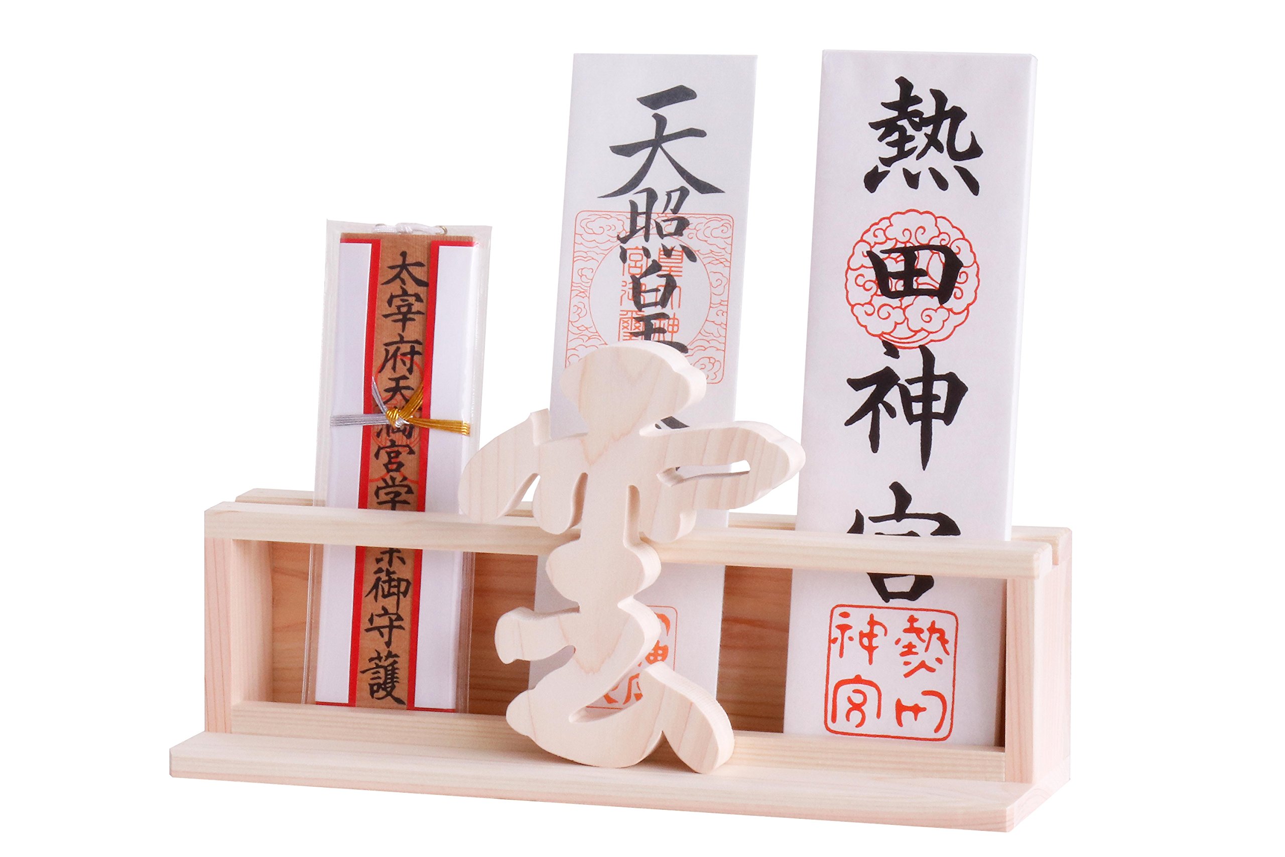 Amazon 置くだけ かんたん 神棚 お札入れ 御札立て 総桧製 雲 一体型 サイズ約 Cm 高さ15 5cm 幅34cm 奥行き8 5cm 神棚 オンライン通販