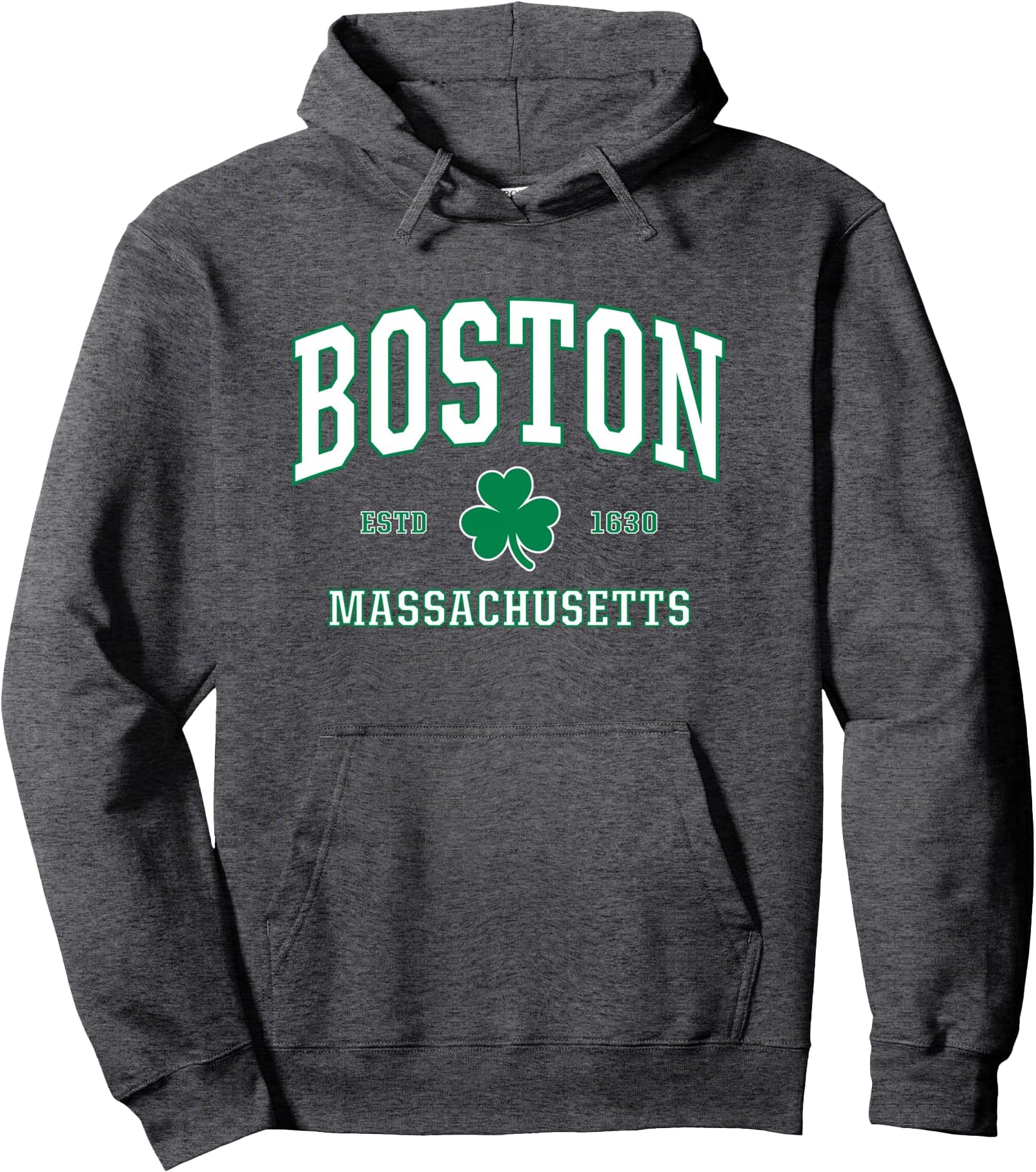Irish Boston Sweatshirt. St. Patricks Day Hoodie MASS USA Pullover Hoodie