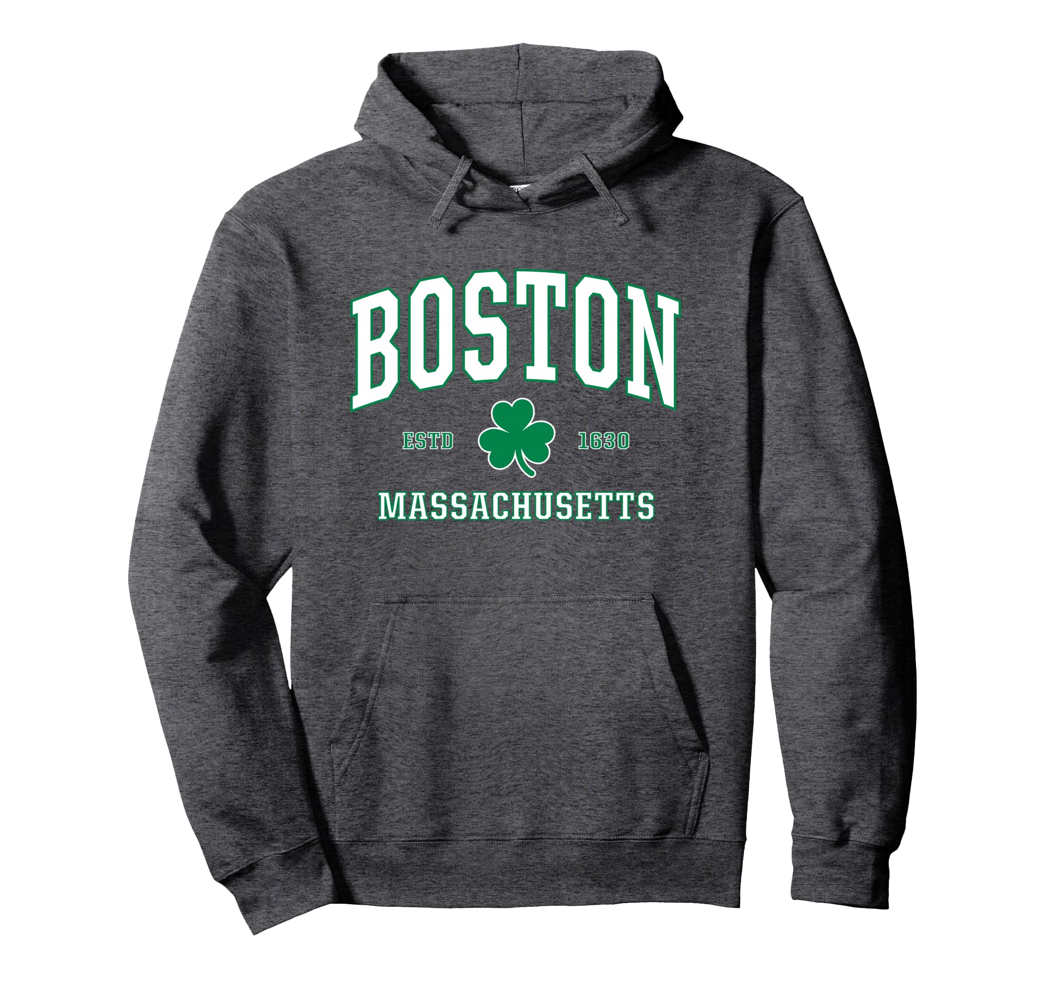 Irish Boston Sweatshirt. St. Patricks Day Hoodie MASS USA Pullover Hoodie
