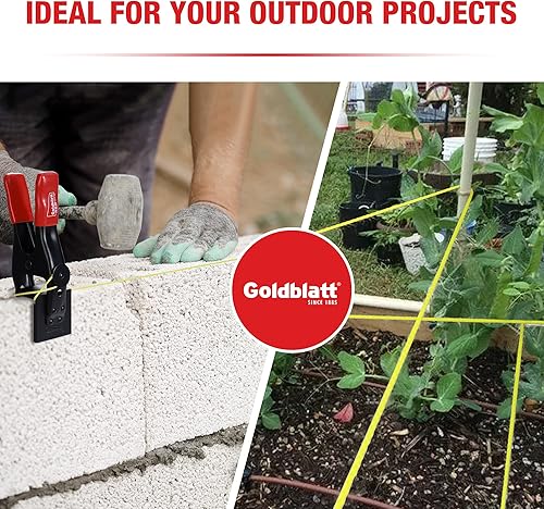 Miniatura 6 de Goldblatt Línea Mason, 500 pies #18 Línea de cuerda de nailon trenzado, cordel de nailon para herramientas de jardinería o mampostería, cuerda de