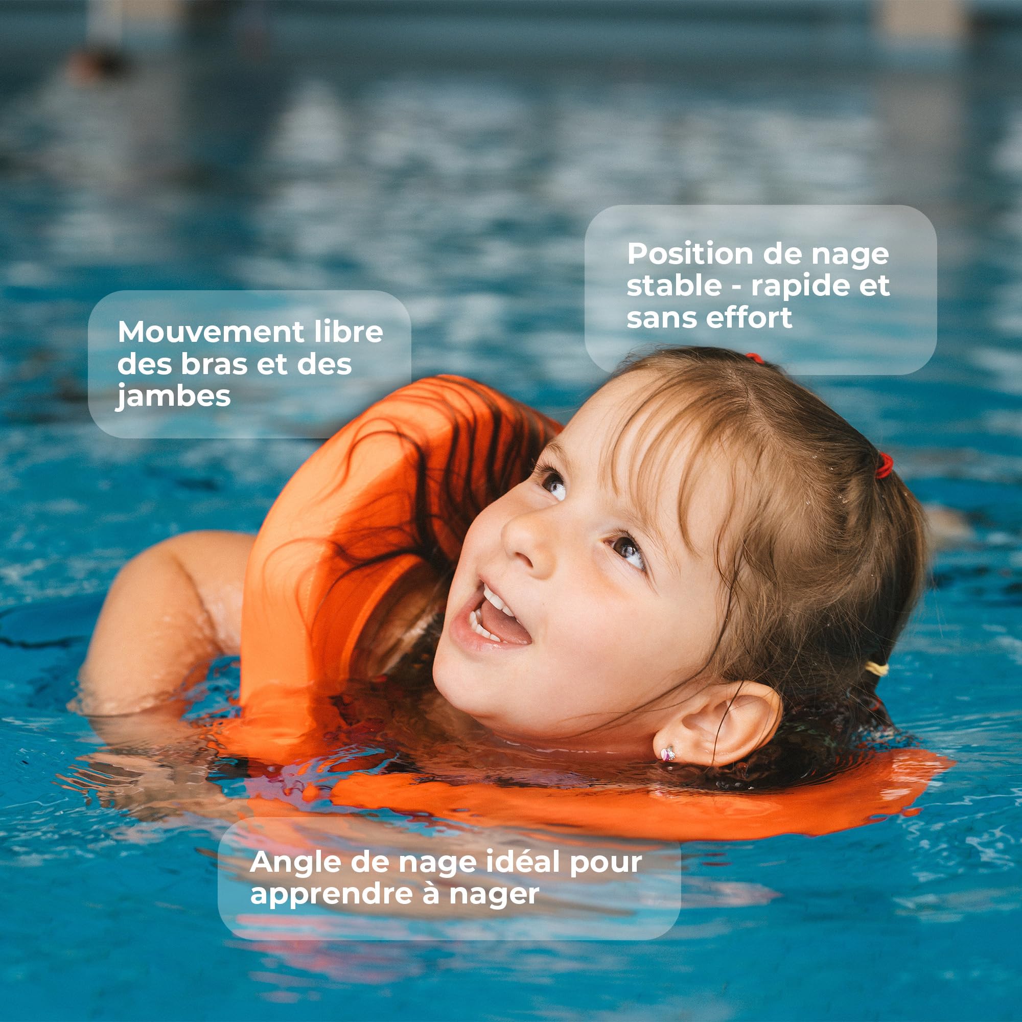 Flipper SwimSafe 1400 - Gilet de Sauvetage pour Enfants de 11 à 30 kg, avec Noyau en Mousse pour Un Soutien sûr Lors de l'apprentissage de la Natation, Ajustement Facile grâce aux Sangles réglables